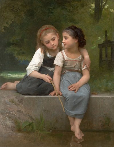 Fishing for Frogs by William Adolphe Bouguereau